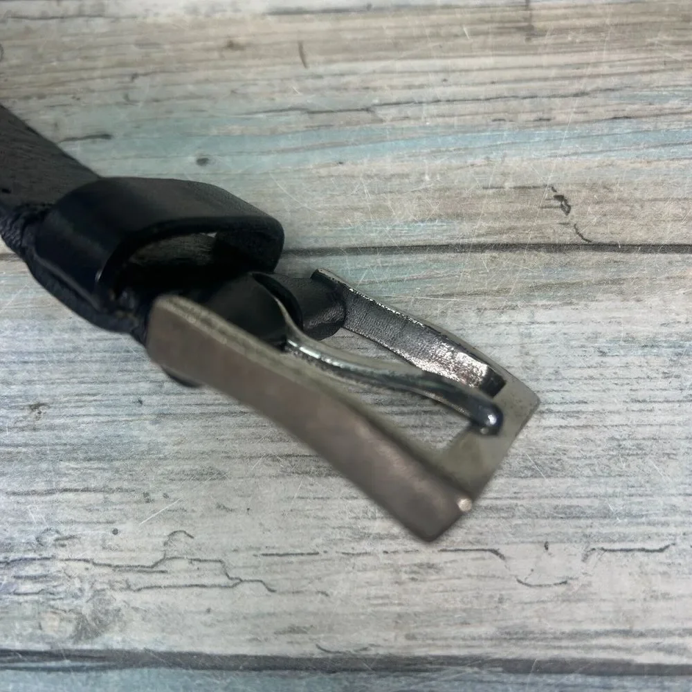 Martin Dingman Leather‎ Belt 34 Bridle Leather Mens Black Western Workwear